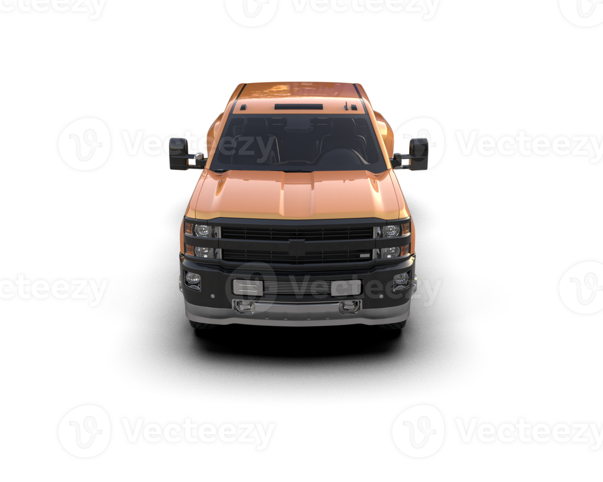 Pickup truck isolated on background. 3d rendering - illustration png