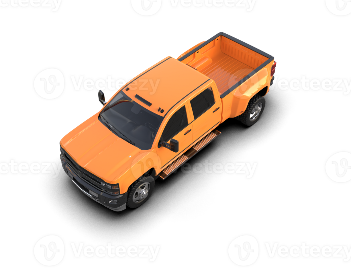 Pickup truck isolated on background. 3d rendering - illustration png