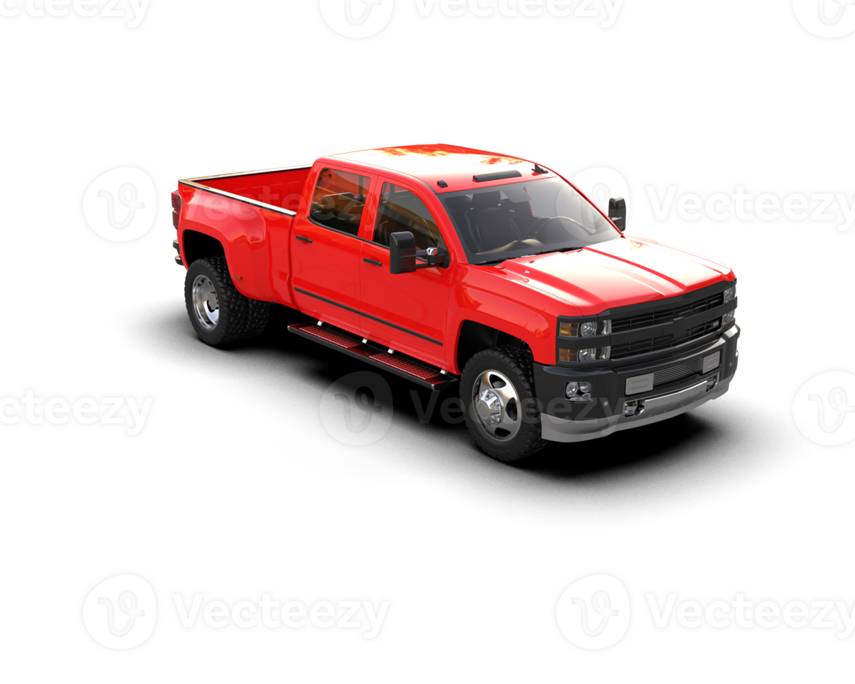 Pickup truck isolated on background. 3d rendering - illustration png