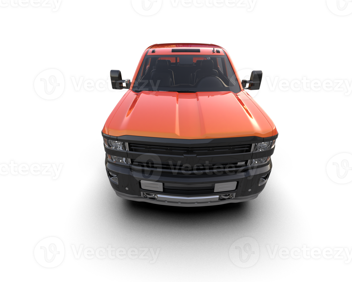 Pickup truck isolated on background. 3d rendering - illustration png