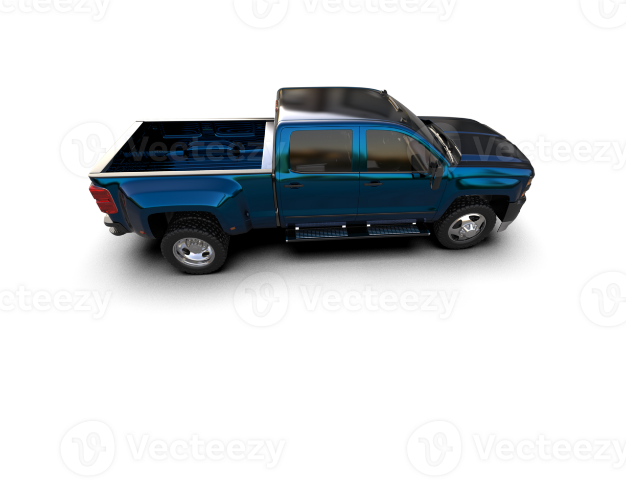 Pickup truck isolated on background. 3d rendering - illustration png