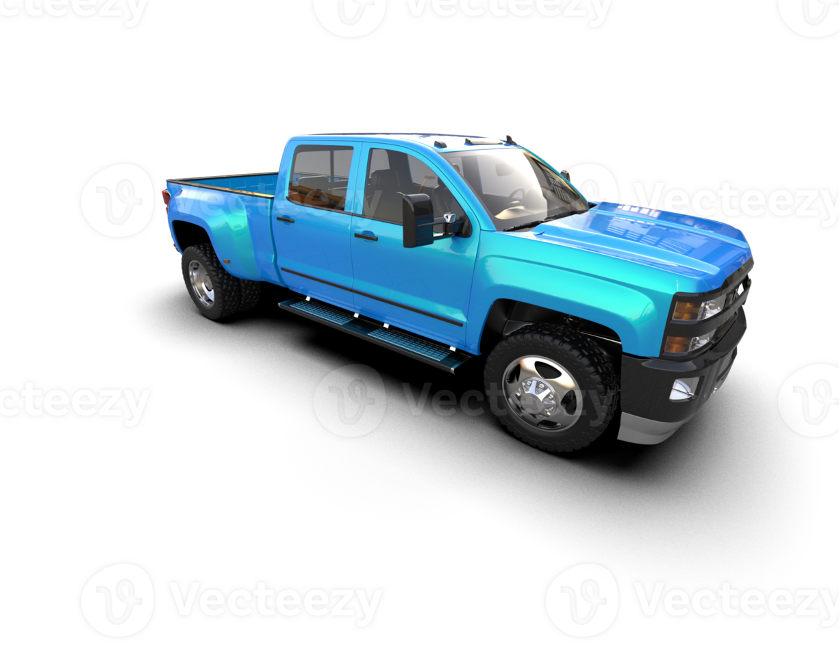 Pickup truck isolated on background. 3d rendering - illustration png
