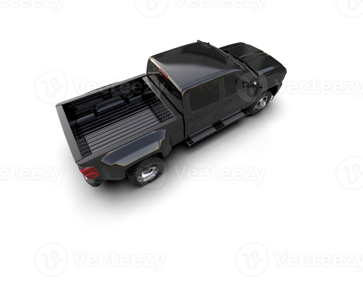 Pickup truck isolated on background. 3d rendering - illustration png