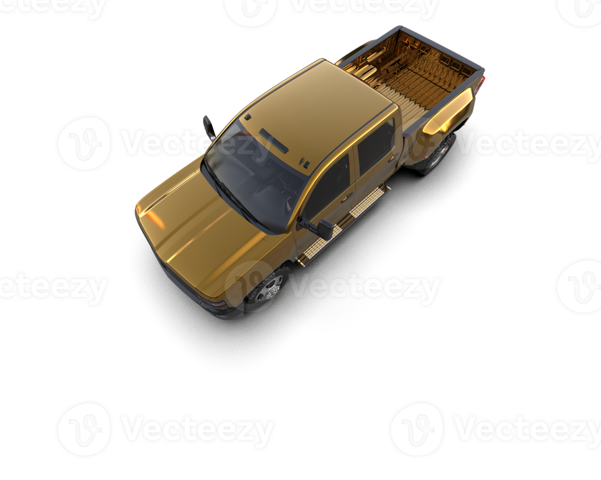 Pickup truck isolated on background. 3d rendering - illustration png