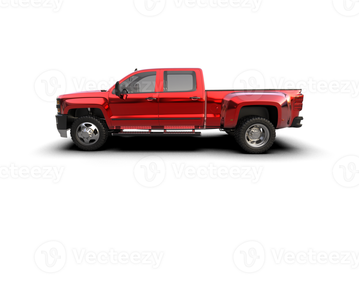 Pickup truck isolated on background. 3d rendering - illustration png