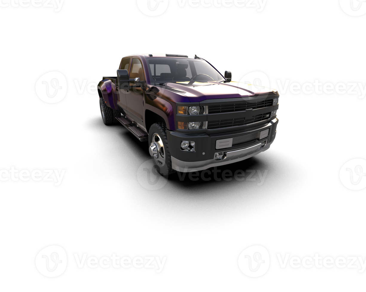 Pickup truck isolated on background. 3d rendering - illustration png