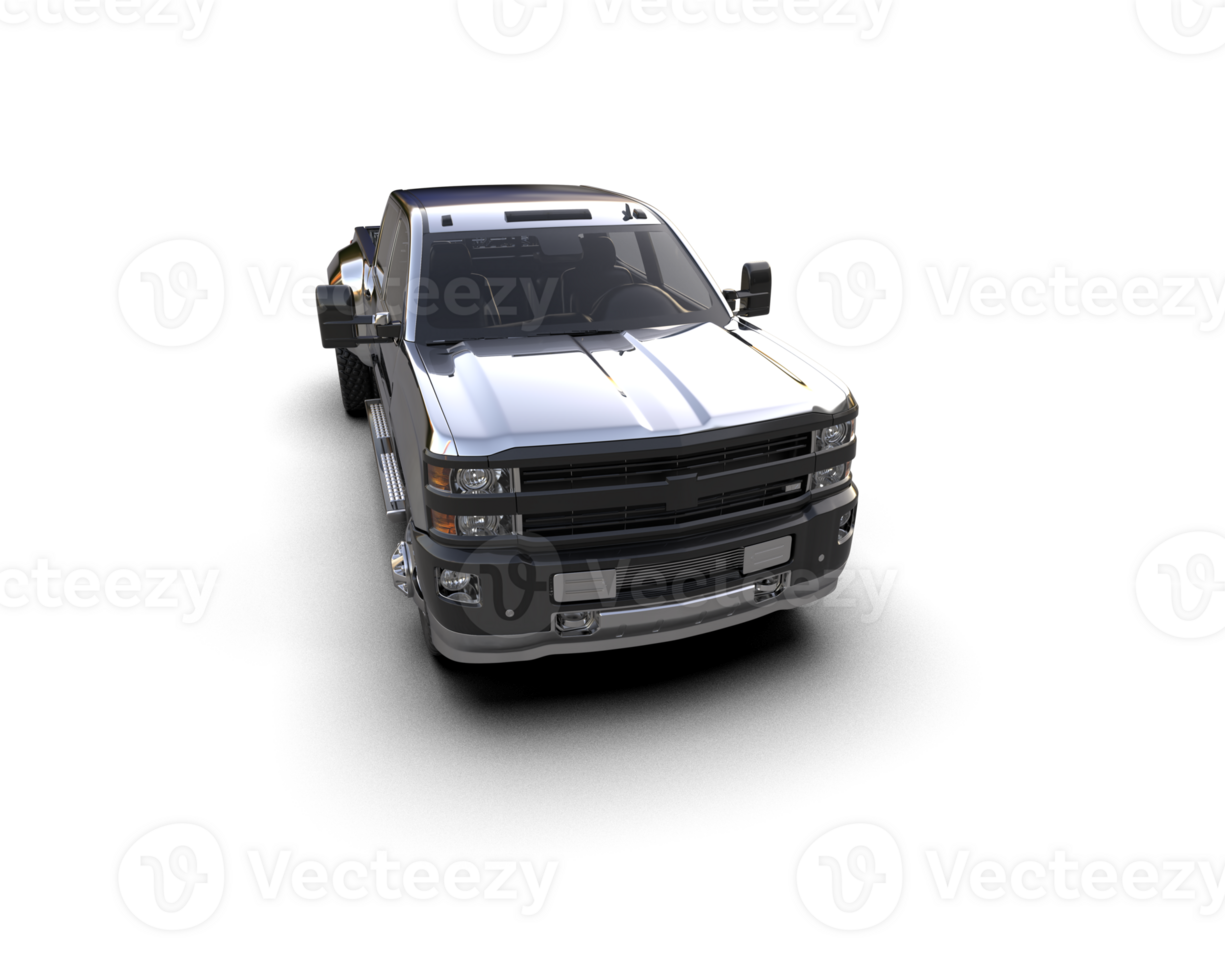 Pickup truck isolated on background. 3d rendering - illustration png