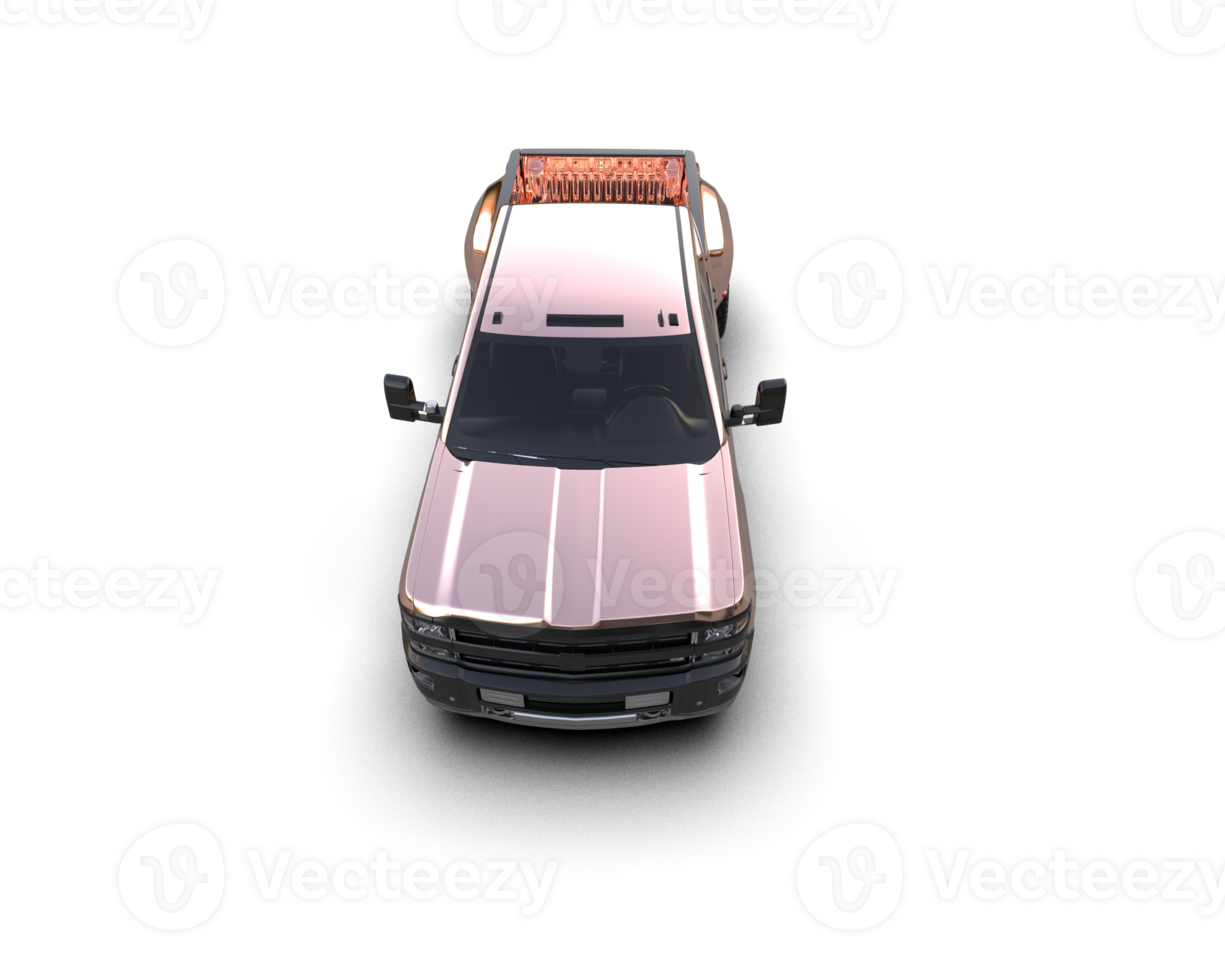 Pickup truck isolated on background. 3d rendering - illustration png
