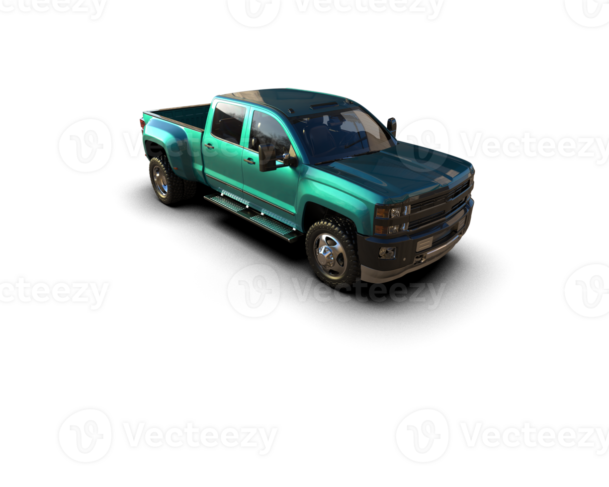 Pickup truck isolated on background. 3d rendering - illustration png