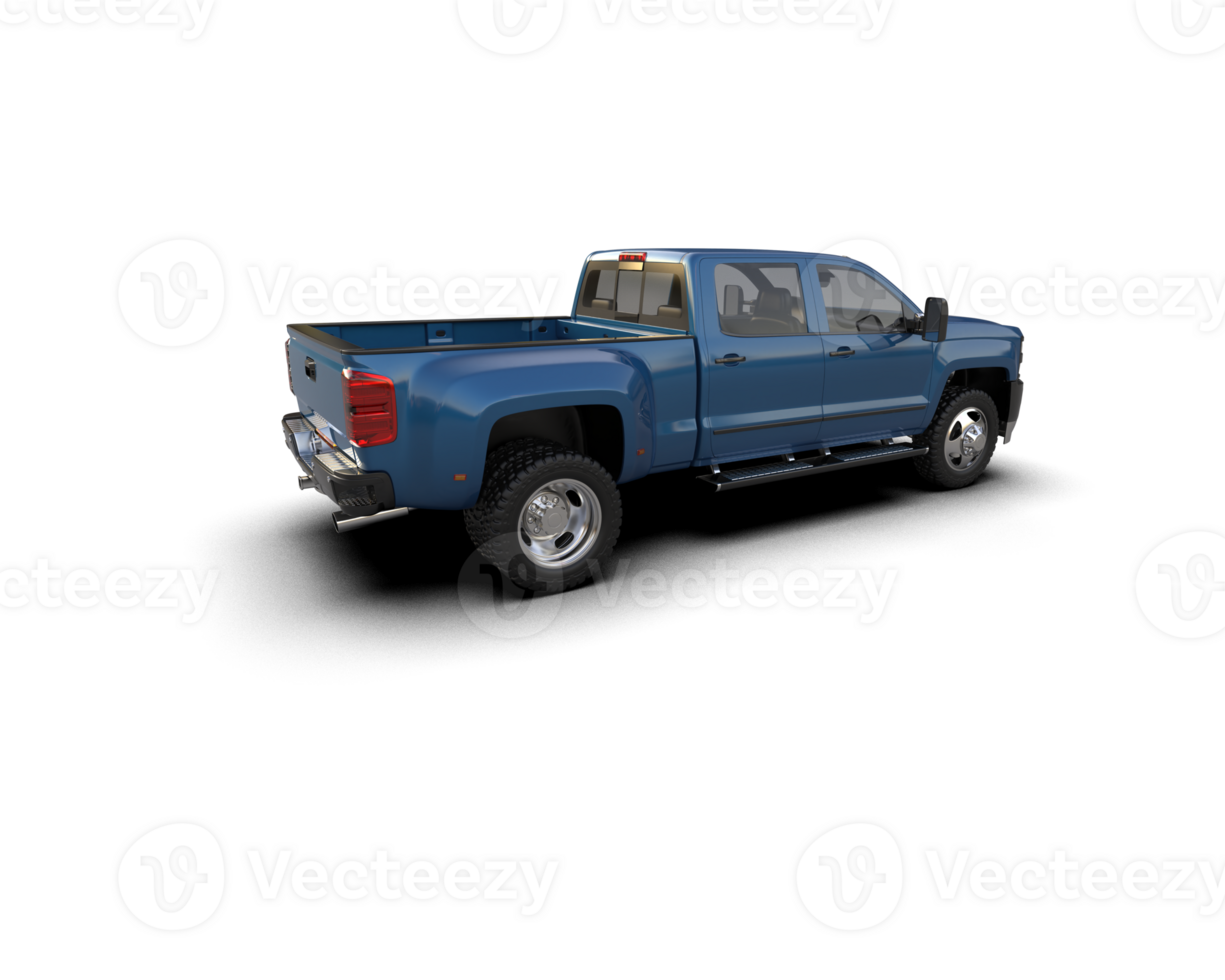 Pickup truck isolated on background. 3d rendering - illustration png