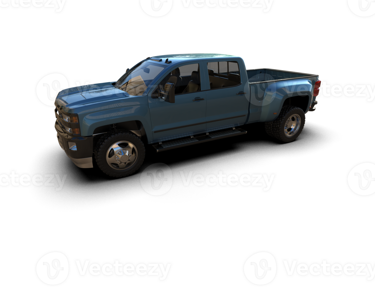Pickup truck isolated on background. 3d rendering - illustration png