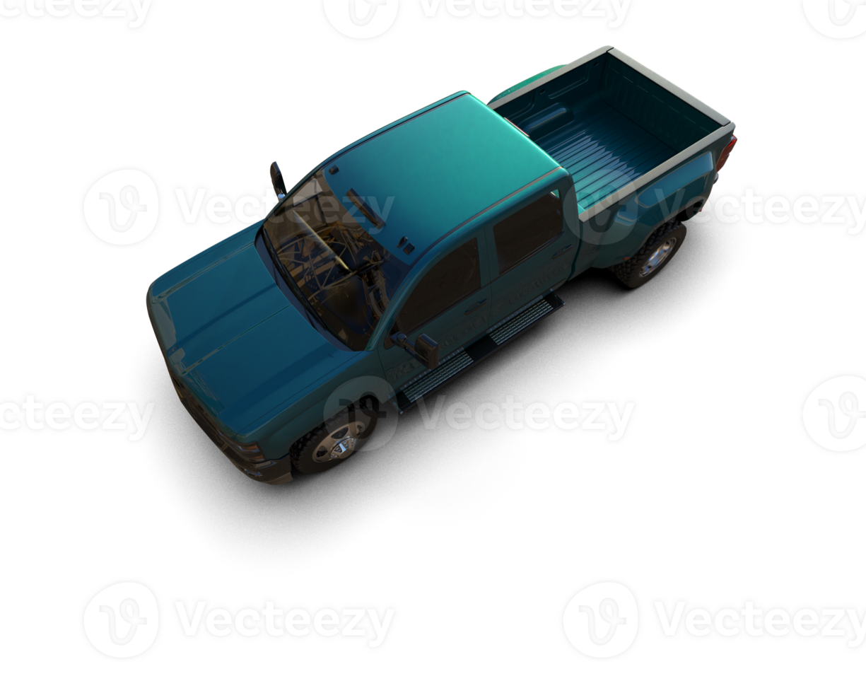 Pickup truck isolated on background. 3d rendering - illustration png