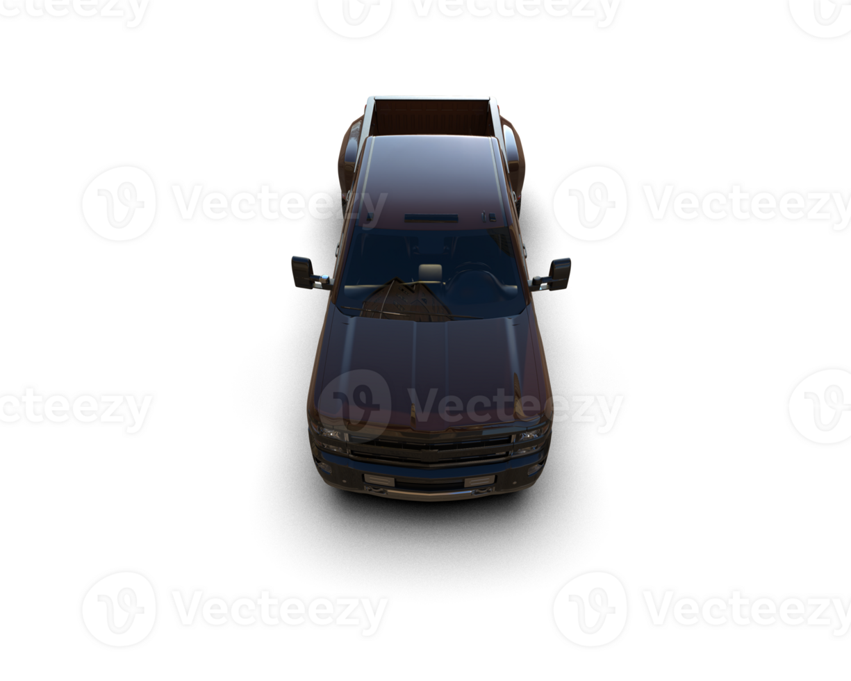 Pickup truck isolated on background. 3d rendering - illustration png