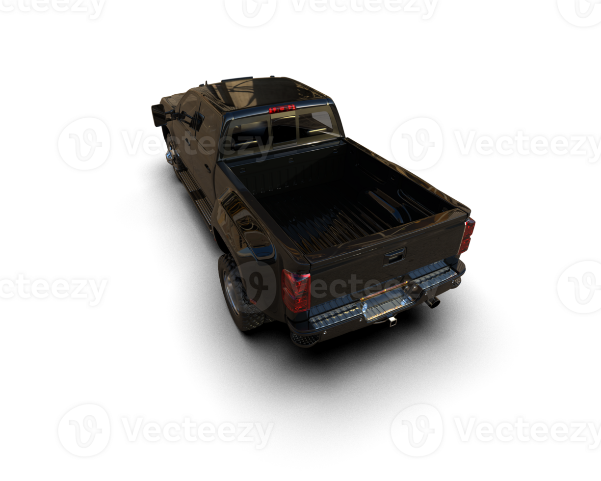 Pickup truck isolated on background. 3d rendering - illustration png