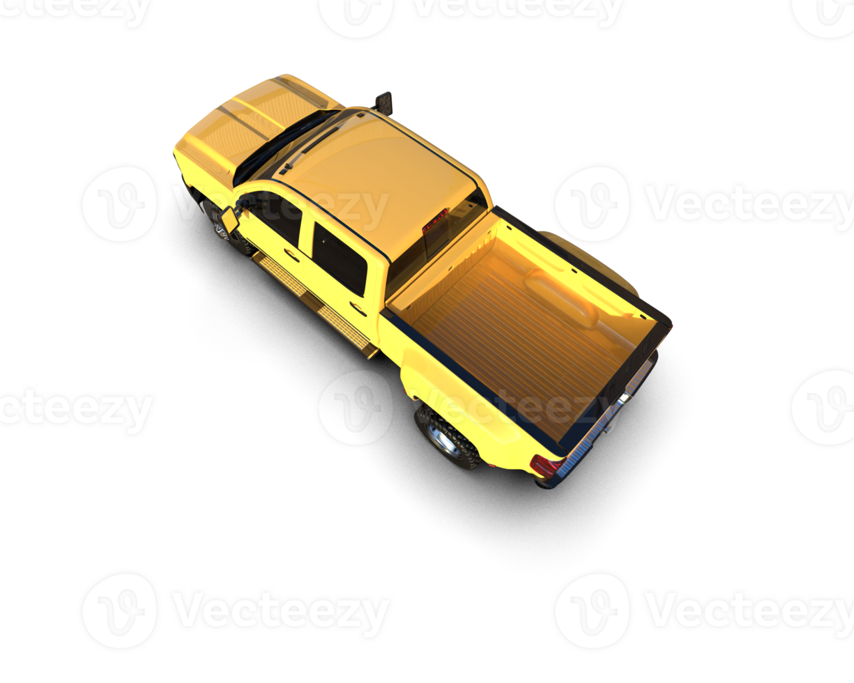 Pickup truck isolated on background. 3d rendering - illustration png