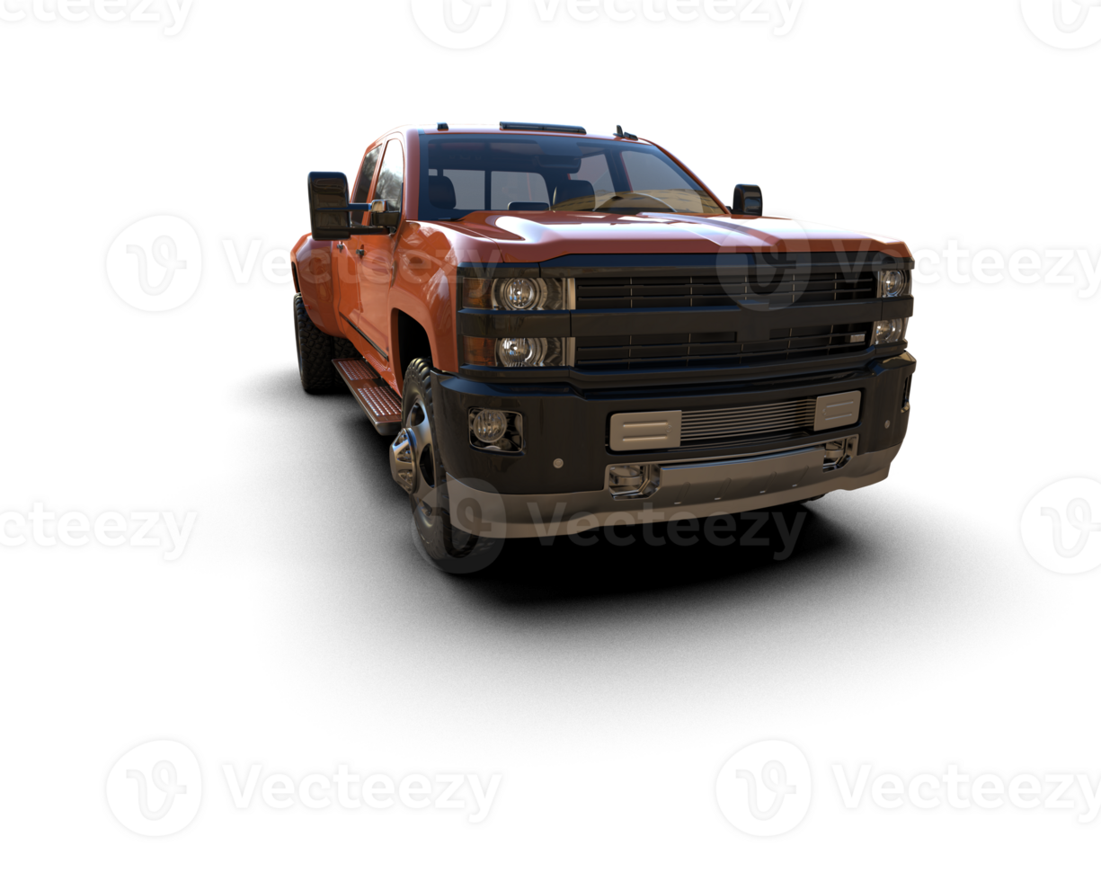 Pickup truck isolated on background. 3d rendering - illustration png