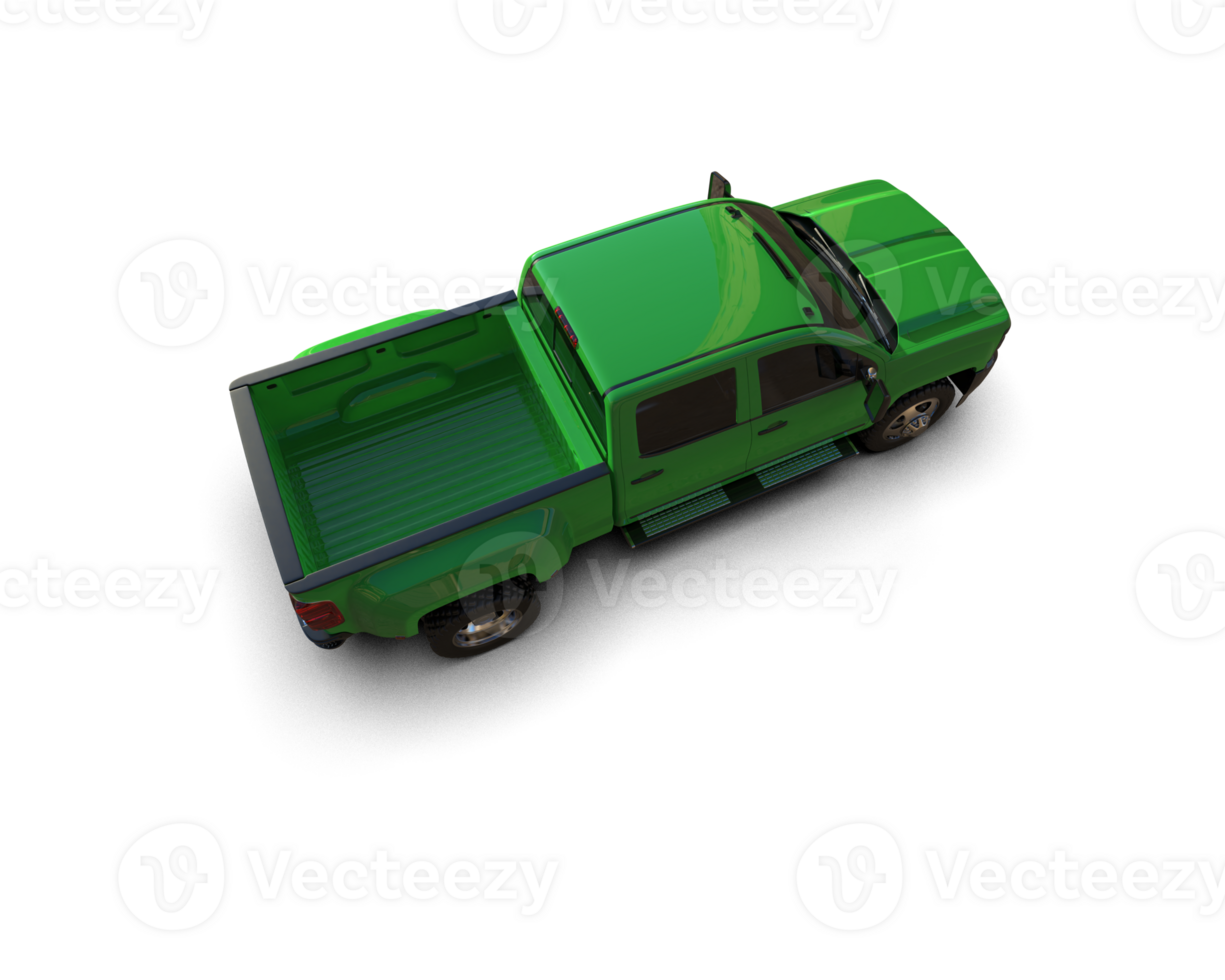 Pickup truck isolated on background. 3d rendering - illustration png