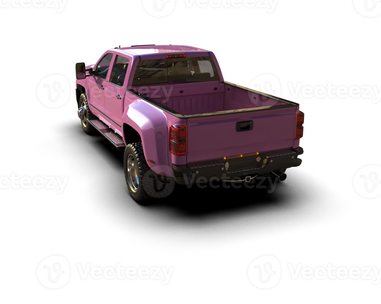 Pickup truck isolated on background. 3d rendering - illustration png