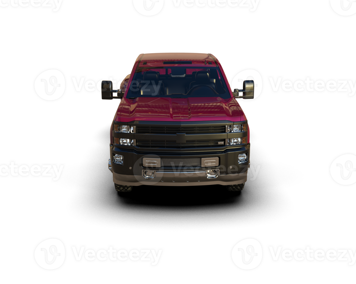 Pickup truck isolated on background. 3d rendering - illustration png