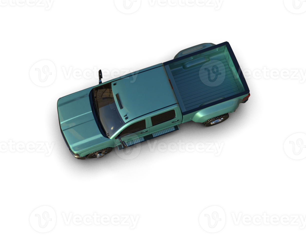 Pickup truck isolated on background. 3d rendering - illustration png