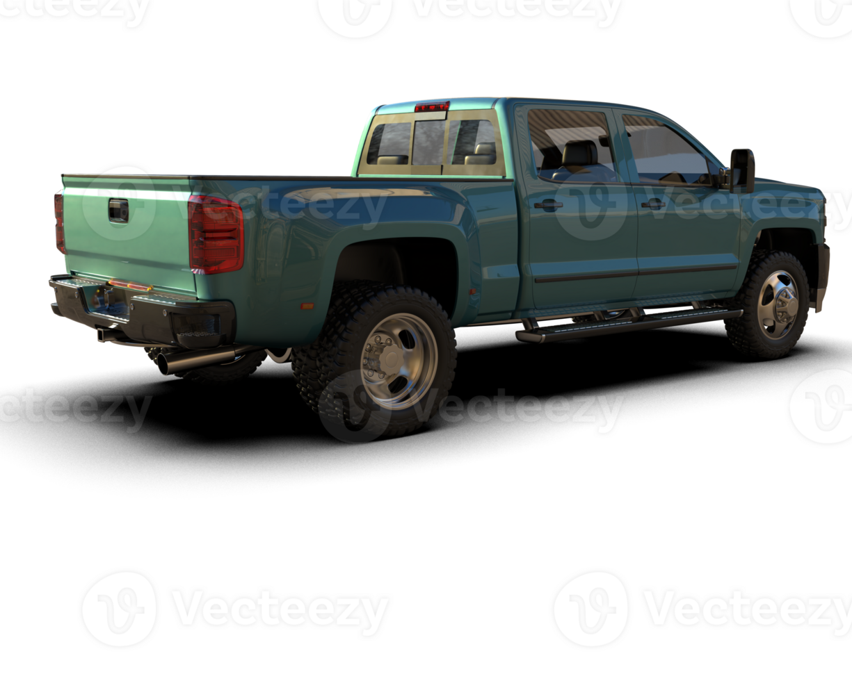 Pickup truck isolated on background. 3d rendering - illustration png