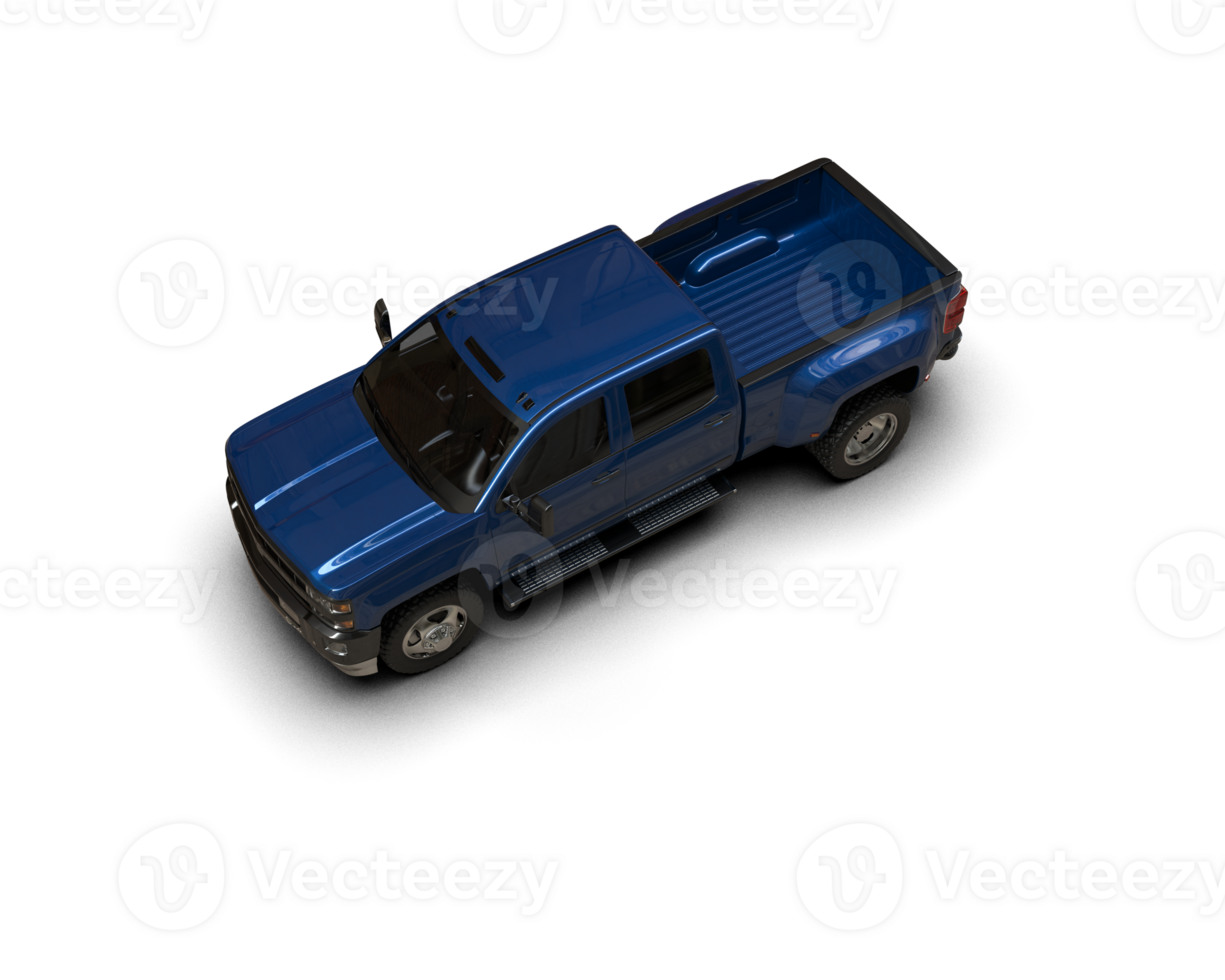Pickup truck isolated on background. 3d rendering - illustration png