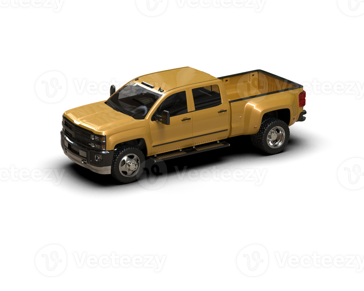 Pickup truck isolated on background. 3d rendering - illustration png