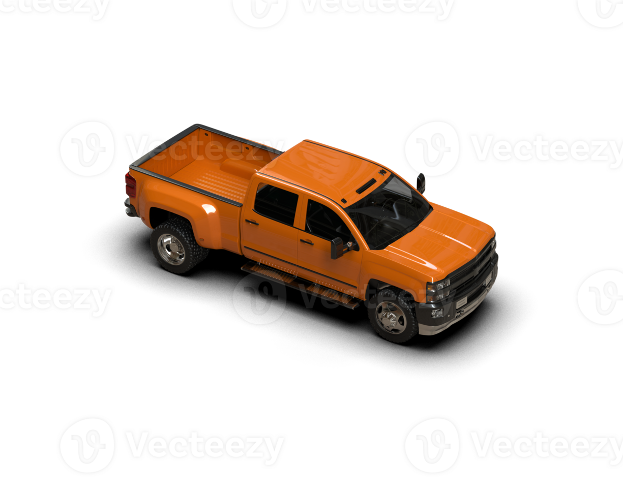 Pickup truck isolated on background. 3d rendering - illustration png