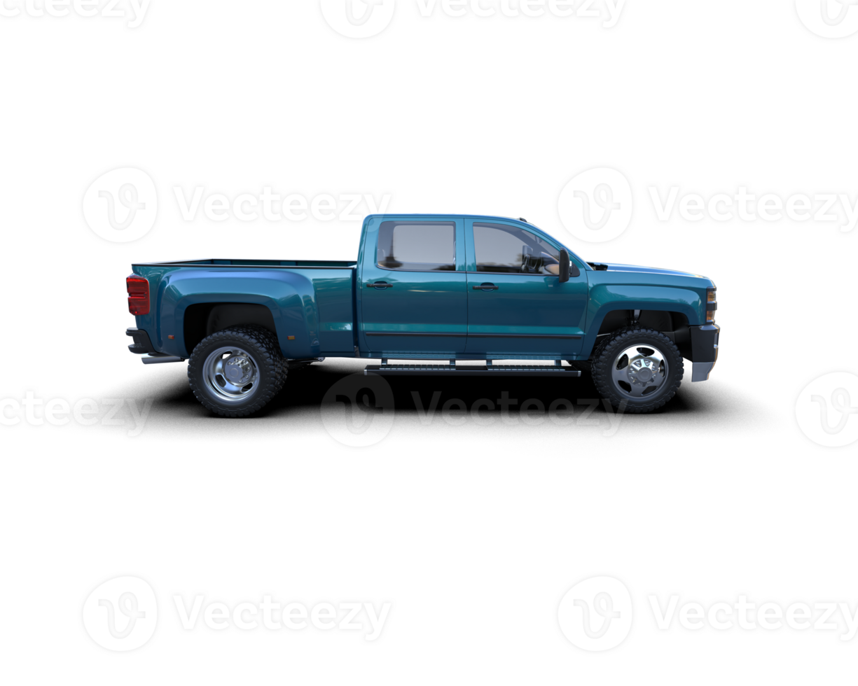 Pickup truck isolated on background. 3d rendering - illustration png
