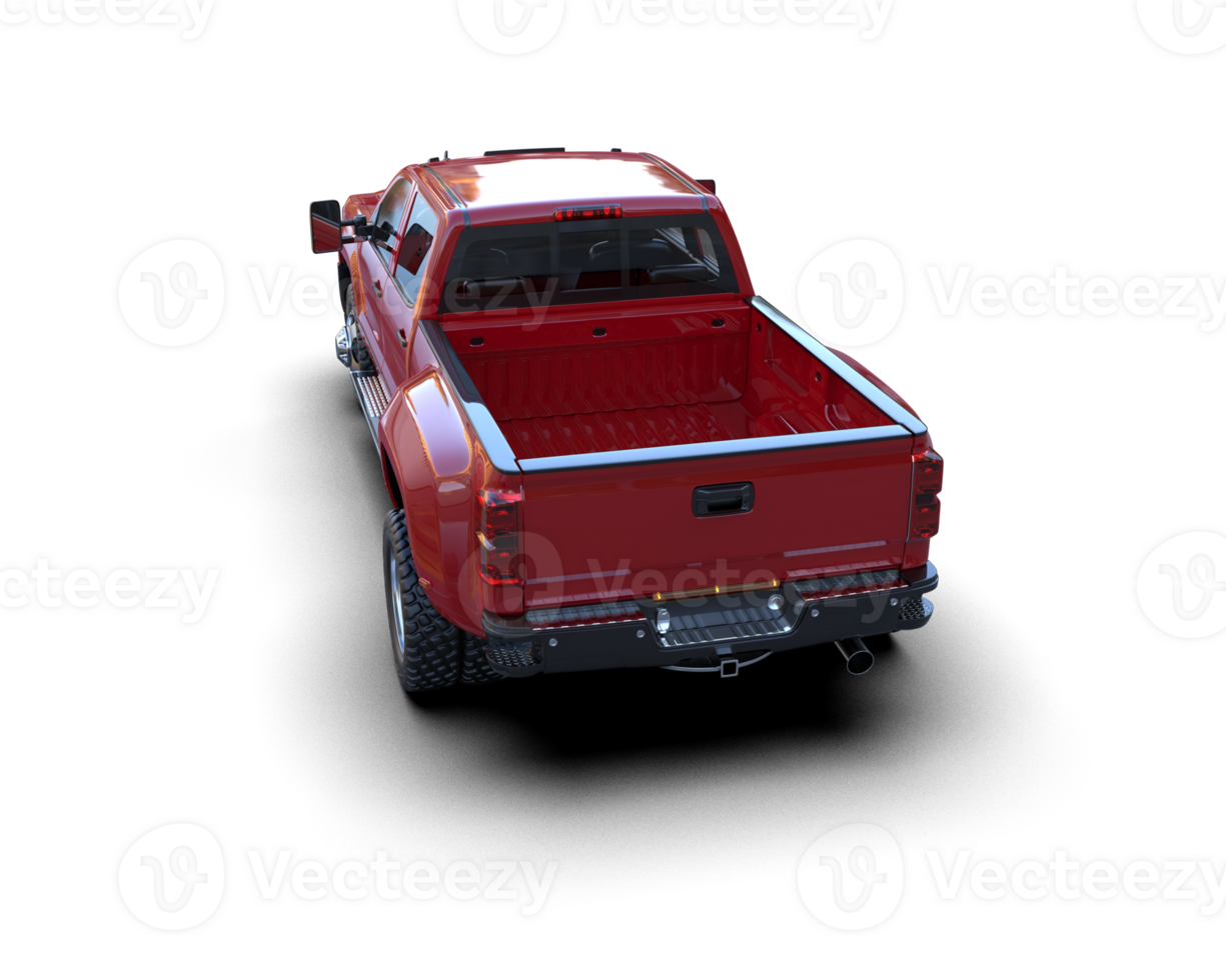 Pickup truck isolated on background. 3d rendering - illustration png
