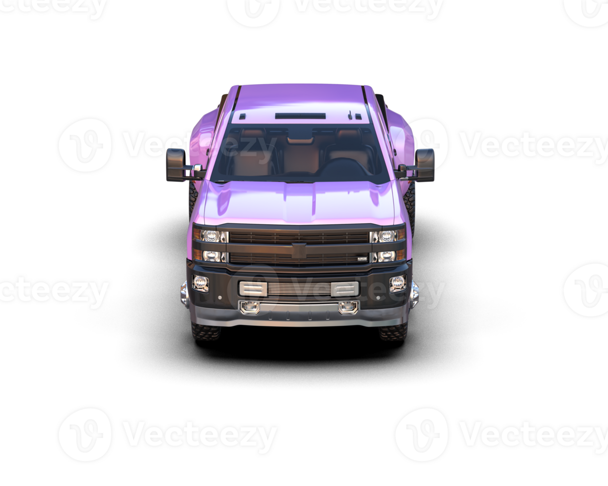 Pickup truck isolated on background. 3d rendering - illustration png