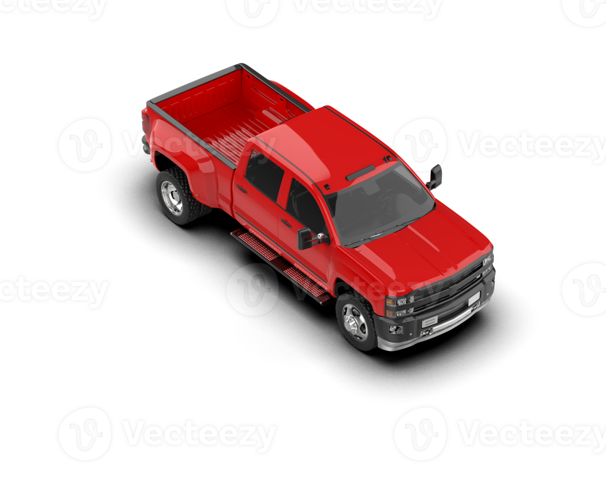 Pickup truck isolated on background. 3d rendering - illustration png