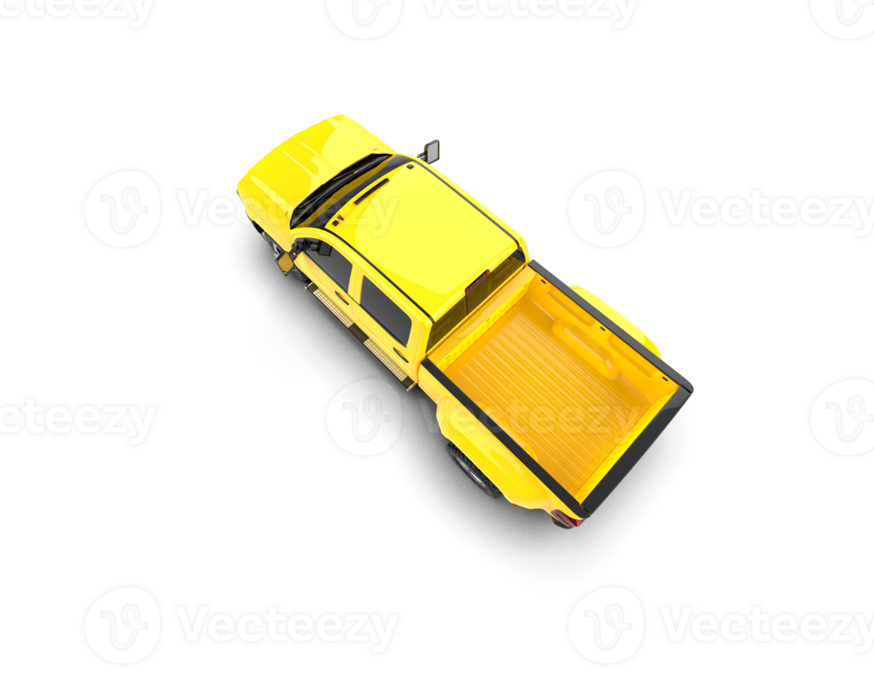 Pickup truck isolated on background. 3d rendering - illustration png