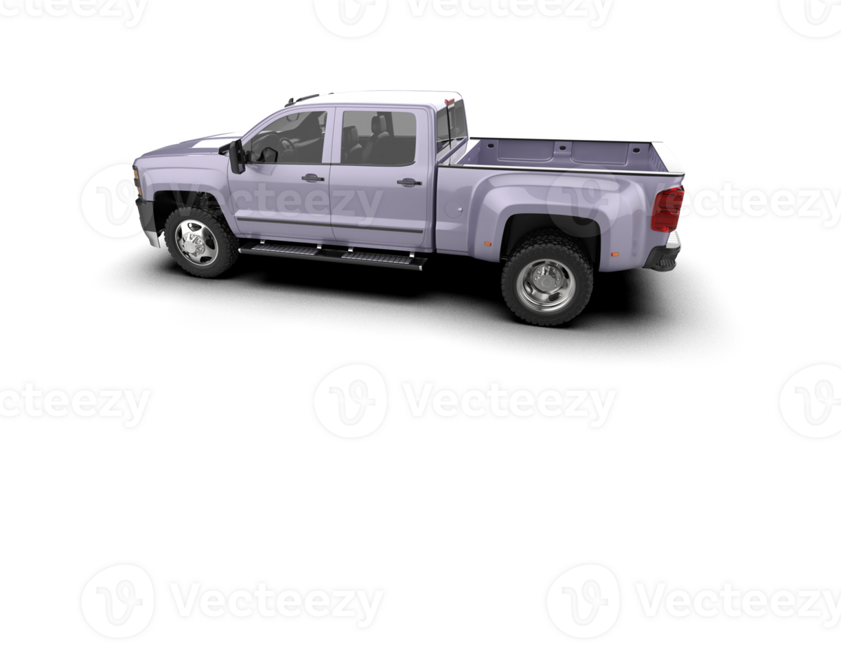 Pickup truck isolated on background. 3d rendering - illustration png