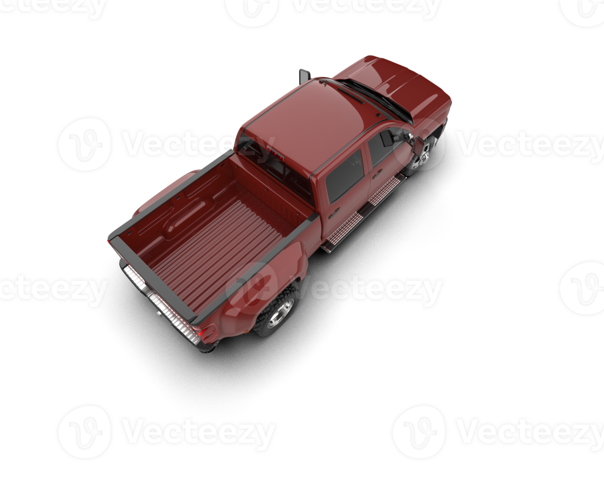 Pickup truck isolated on background. 3d rendering - illustration png