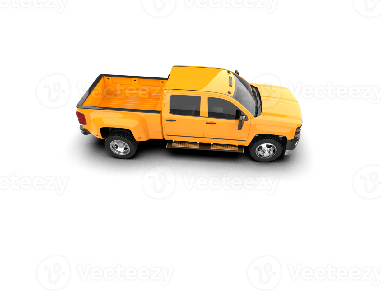 Pickup truck isolated on background. 3d rendering - illustration png