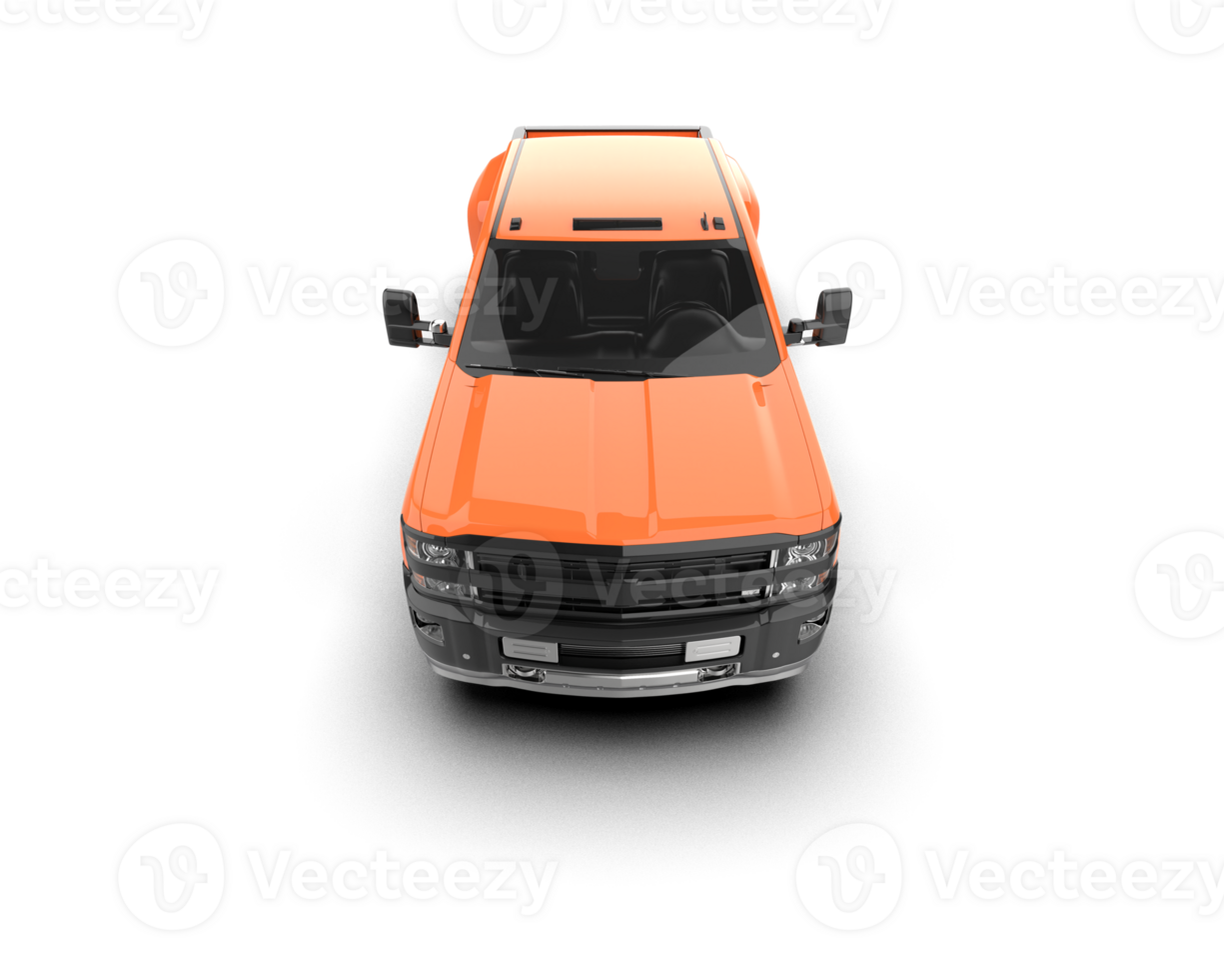Pickup truck isolated on background. 3d rendering - illustration png