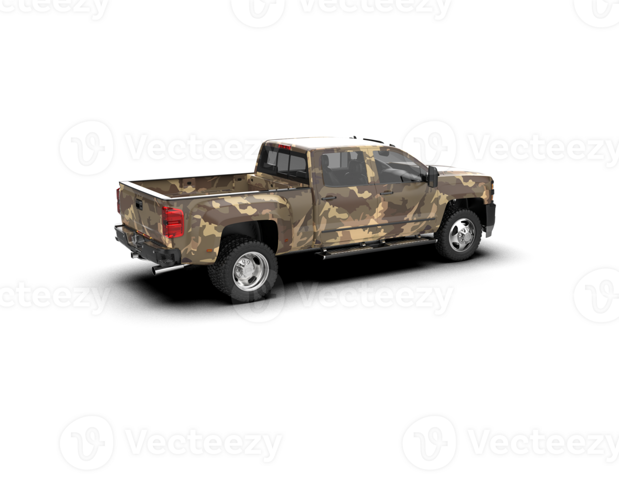Pickup truck isolated on background. 3d rendering - illustration png