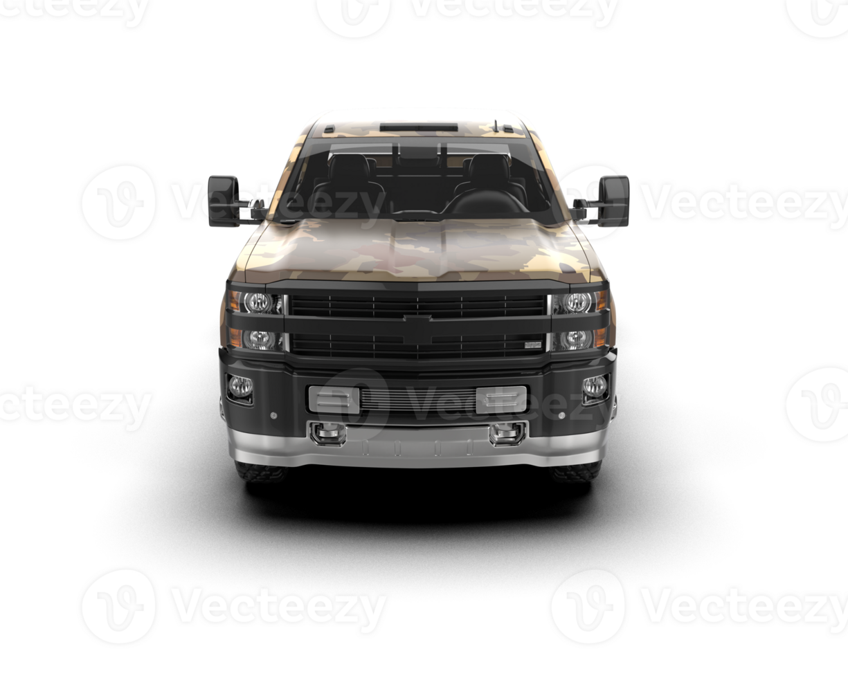 Pickup truck isolated on background. 3d rendering - illustration png