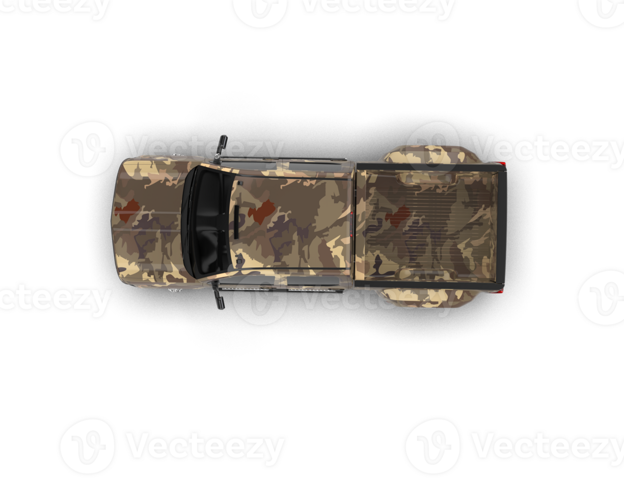 Pickup truck isolated on background. 3d rendering - illustration png