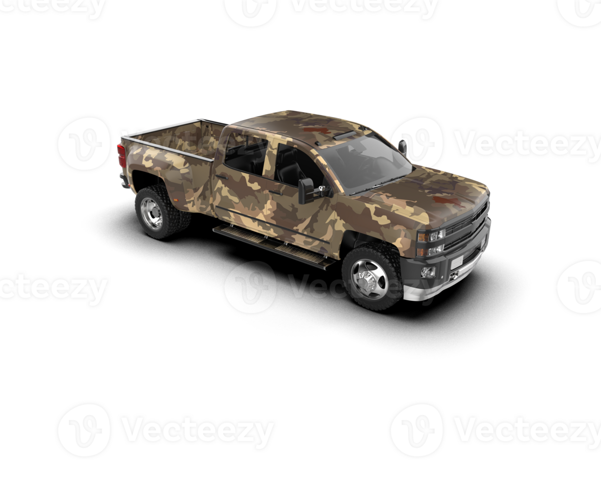 Pickup truck isolated on background. 3d rendering - illustration png