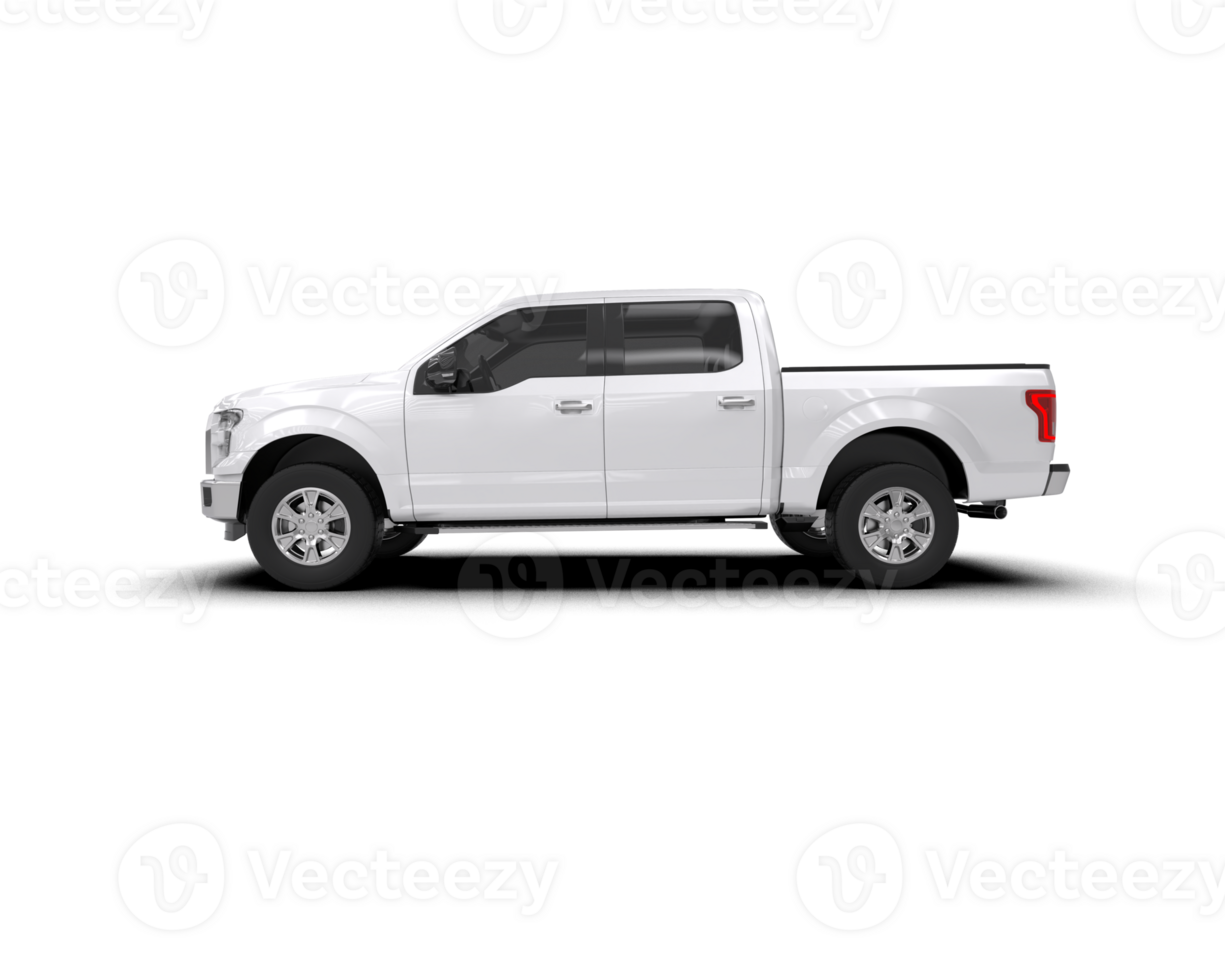 Pickup truck isolated on background. 3d rendering - illustration png