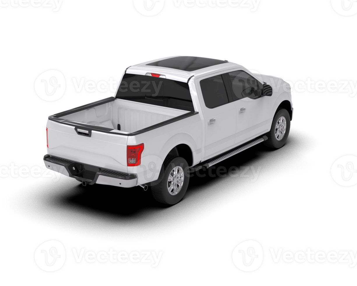 Pickup truck isolated on background. 3d rendering - illustration png