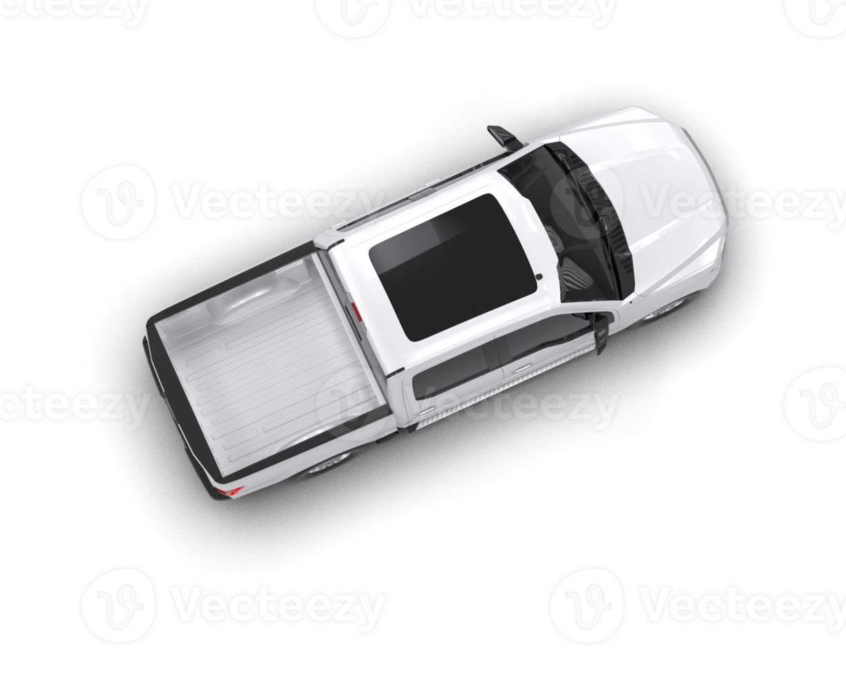 Pickup truck isolated on background. 3d rendering - illustration png