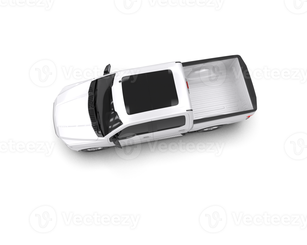 Pickup truck isolated on background. 3d rendering - illustration png