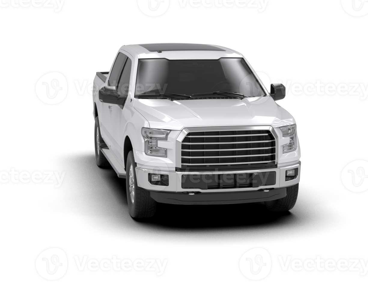 Pickup truck isolated on background. 3d rendering - illustration png