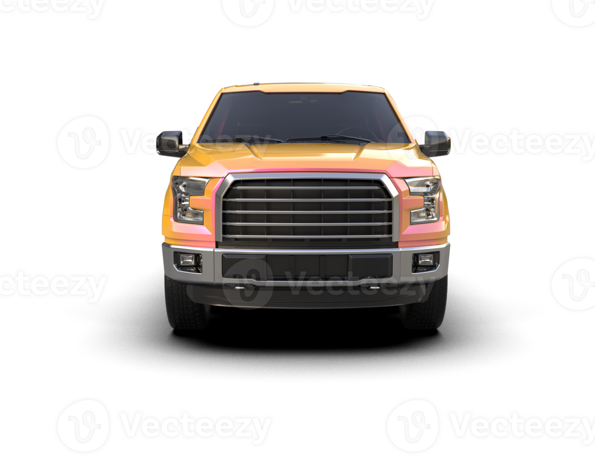 Pickup truck isolated on background. 3d rendering - illustration png
