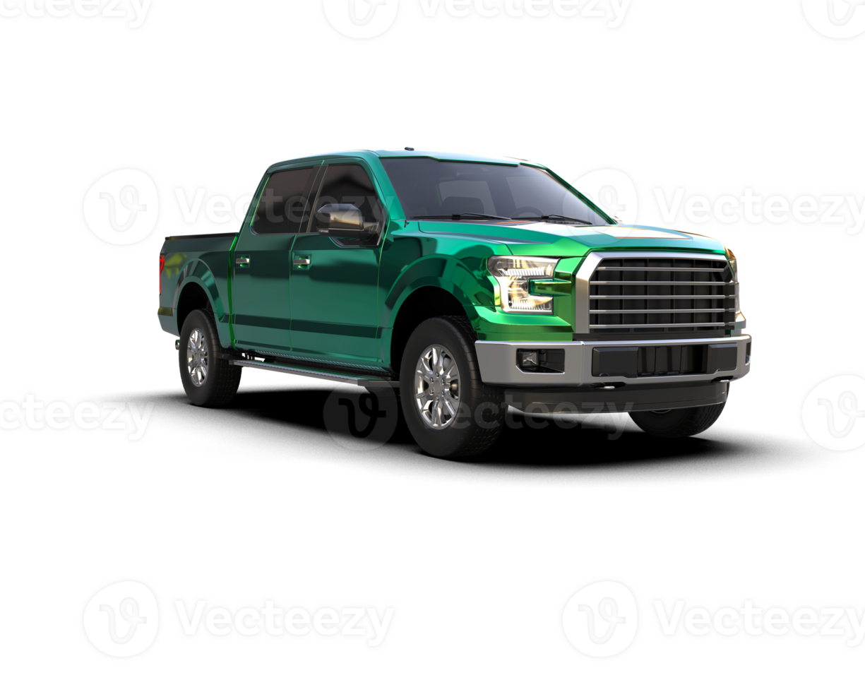 Pickup truck isolated on background. 3d rendering - illustration png
