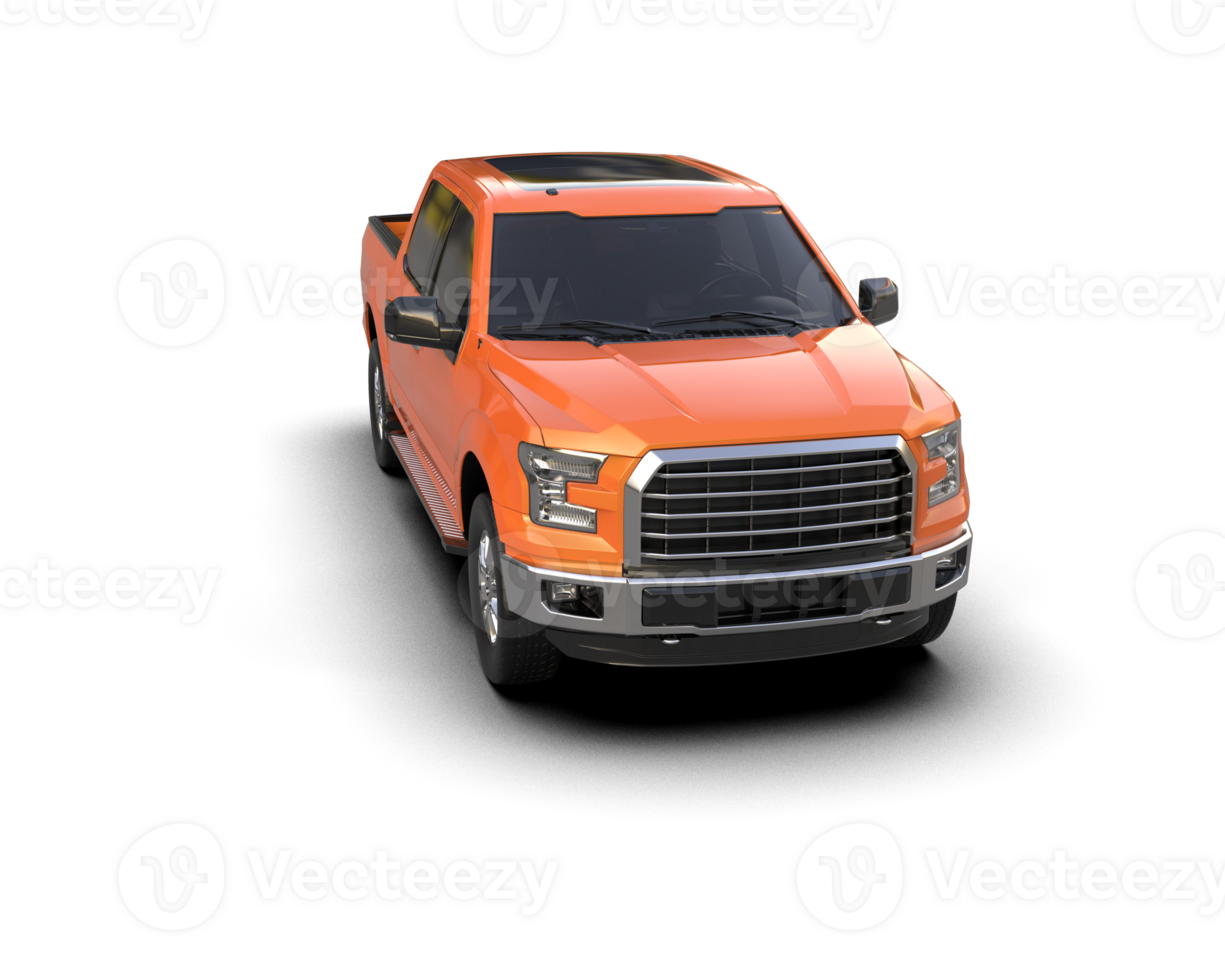 Pickup truck isolated on background. 3d rendering - illustration png