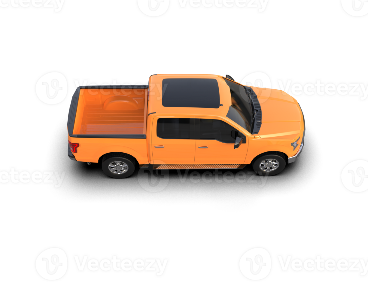 Pickup truck isolated on background. 3d rendering - illustration png
